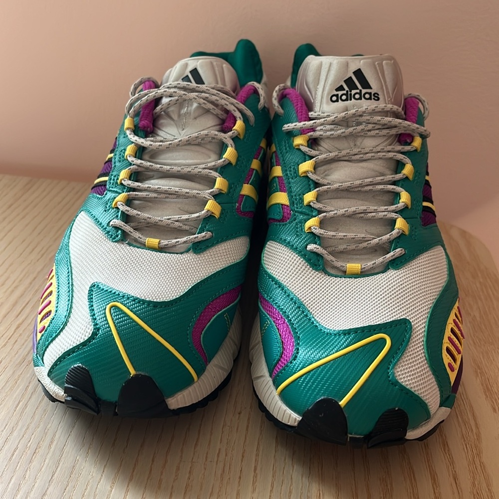 NIB ADIDAS Torsion Trdc Clear Brown Glory Green Women's Sneaker Sz 9.5 - Picture 2 of 12